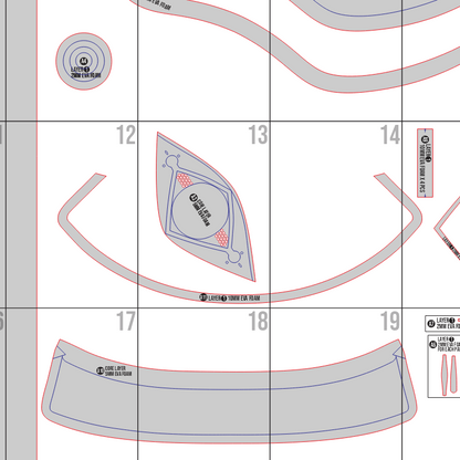 Iguin Brimmed Hat Prop Pattern Template – EVA Foam Pattern for Cosplay and DIY Builds Inspired by Witch Hat Atelier