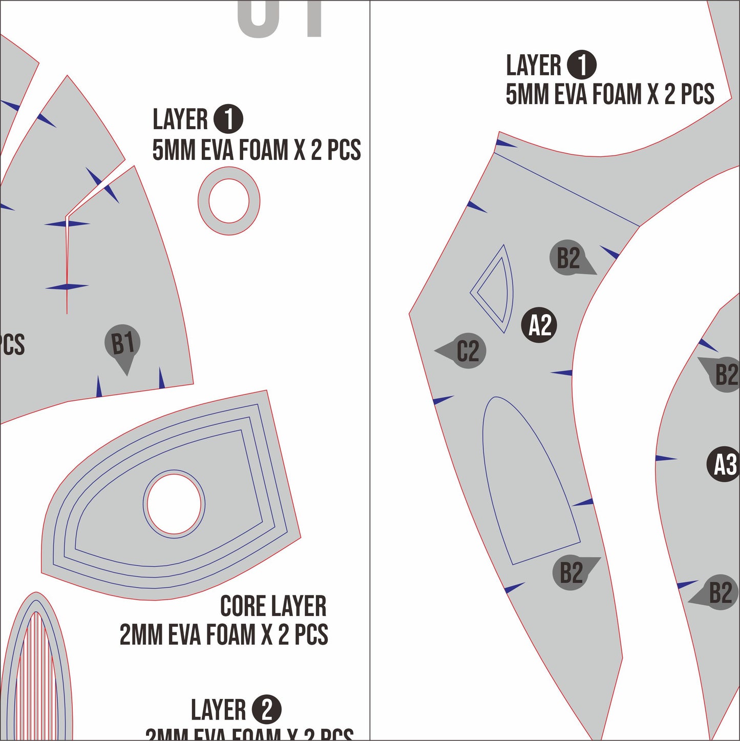 Inquisitor Mask Prop Pattern Template – EVA Foam Pattern for Cosplay and DIY Builds Inspired by Dark Fantasy Style