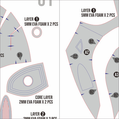 Inquisitor Mask Prop Pattern Template – EVA Foam Pattern for Cosplay and DIY Builds Inspired by Dark Fantasy Style