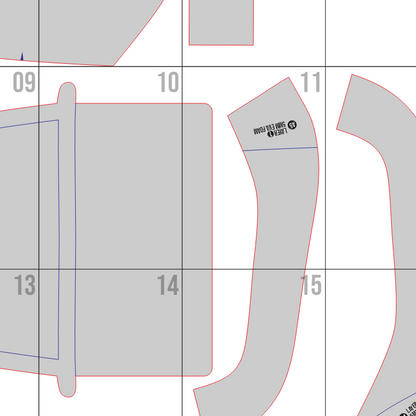 Iroh Armor Prop Pattern Template – EVA Foam Pattern for Cosplay and DIY Builds Inspired by Avatar: The Last Airbender