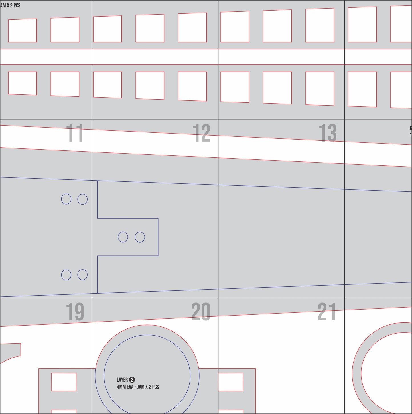 Prop Pattern: Iron Will Greatsword from Nier Automata Cosplay Template PDF