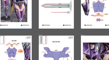 Isabel Armor Prop Pattern Template – EVA Foam Pattern for Cosplay & DIY Builds Inspired by Nikke: Goddess of Victory