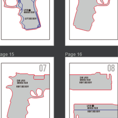 Ivory & Ebony Dual Pistol Prop Pattern Template – EVA Foam Pattern for Cosplay & DIY Builds Inspired by Devil May Cry