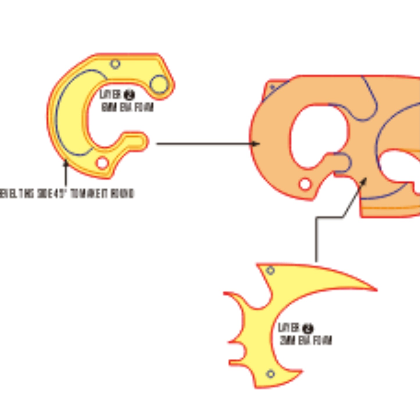Jane Doe Dagger Prop Pattern Template – EVA Foam Pattern for Cosplay and DIY Builds Inspired by Zenless Zone Zero Game