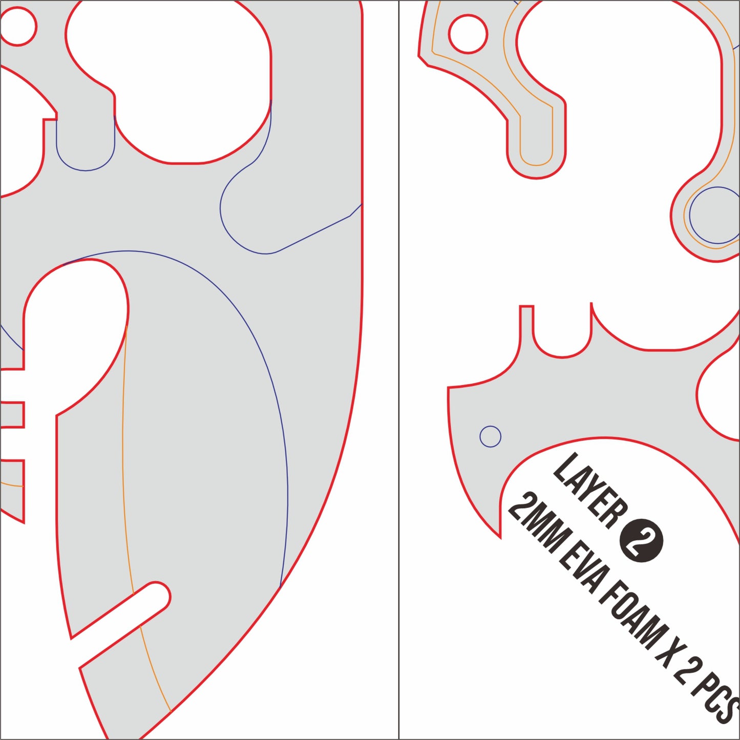 Jane Doe Dagger Prop Pattern Template – EVA Foam Pattern for Cosplay and DIY Builds Inspired by Zenless Zone Zero Game