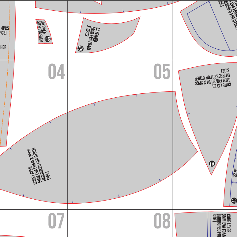 Jax Head Prop Pattern Template – EVA Foam Pattern for Cosplay and DIY Builds Inspired by The Amazing Digital Circus