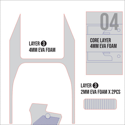 Prop Pattern: Jill Gun Weapon from Nikke for Cosplay Template Blueprint PDF