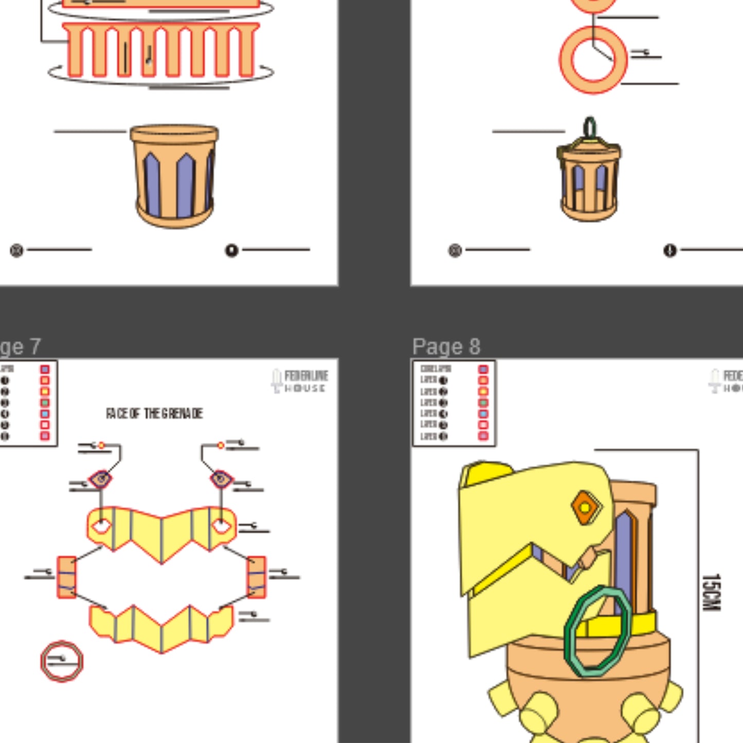Jinx Grenade Prop Pattern Template – EVA Foam Pattern for Cosplay & DIY Builds Inspired by Arcane