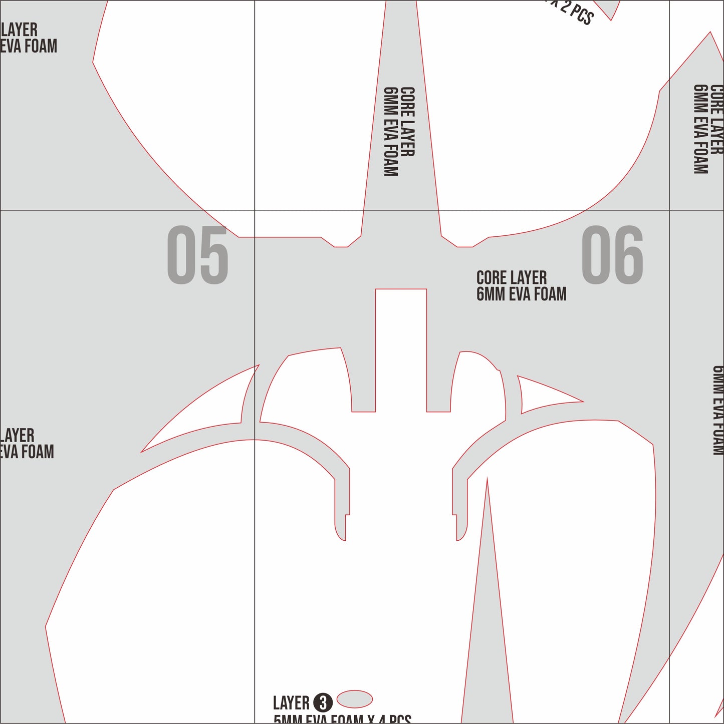 Karlach’s Axe Prop Pattern Template – EVA Foam Pattern for Cosplay & DIY Builds Inspired by Baldur’s Gate III