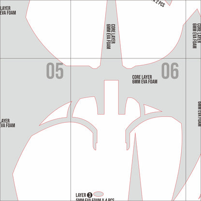Karlach’s Axe Prop Pattern Template – EVA Foam Pattern for Cosplay & DIY Builds Inspired by Baldur’s Gate III