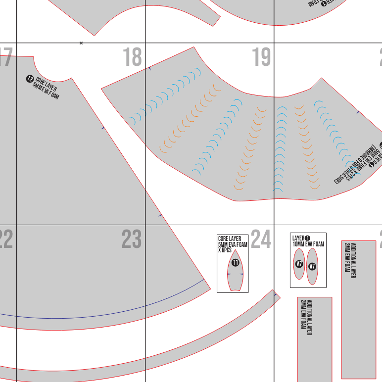 Kaufmo Head Prop Pattern Template – EVA Foam Pattern for Cosplay and DIY Builds Inspired by The Amazing Digital Circus