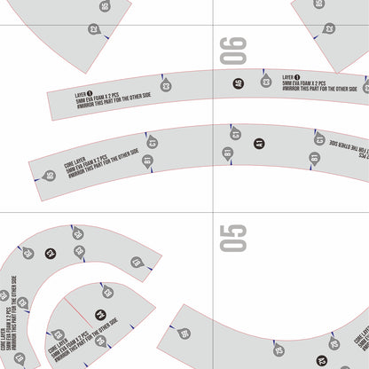 Kettle Helmet Basic Pattern Template – EVA Foam Cosplay PDF for DIY