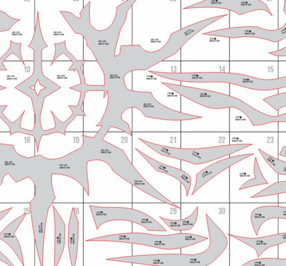 Prop Pattern: Khaslana's Halo from Honkai Star Rail Cosplay Template Blueprint PDF