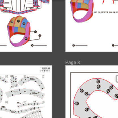 Knight Helmet No.2 Basic Pattern Template – EVA Foam Cosplay PDF for DIY Builds