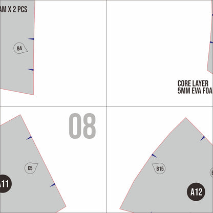 Lace Helmet Prop Pattern Template – EVA Foam Pattern for Cosplay & DIY Builds Inspired by Hollow Knight