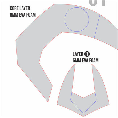Prop Pattern: Loki Crown for Marvel Cosplay Template Blueprint PDF