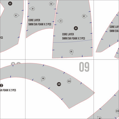 Loki Helmet Prop Pattern Template – EVA Foam Pattern for Cosplay & DIY Builds Inspired by Avengers