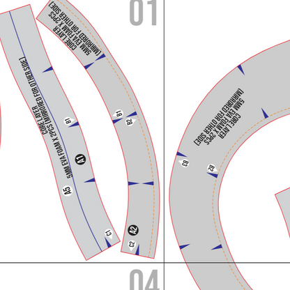 Long Neck Armor Collar Basic Pattern Template – EVA Foam Cosplay PDF for DIY Armor