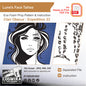 Lune Face Tattoo Design Template – Digital File for Cosplay & Makeup Inspired by Clair Obscur: Expedition 33