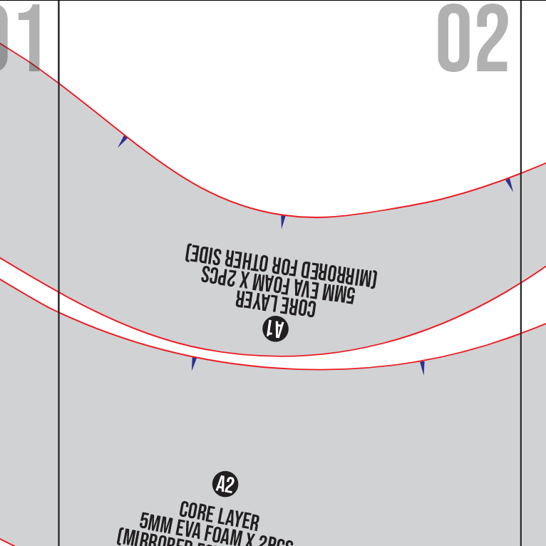 Mage Adventurer Armor Collar Pattern Template – EVA Foam Cosplay PDF for Fantasy Armor