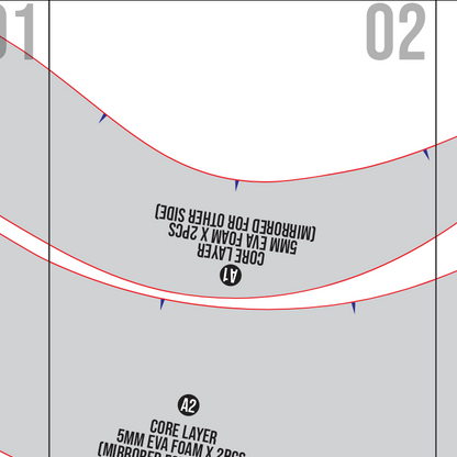 Mage Adventurer Armor Collar Pattern Template – EVA Foam Cosplay PDF for Fantasy Armor