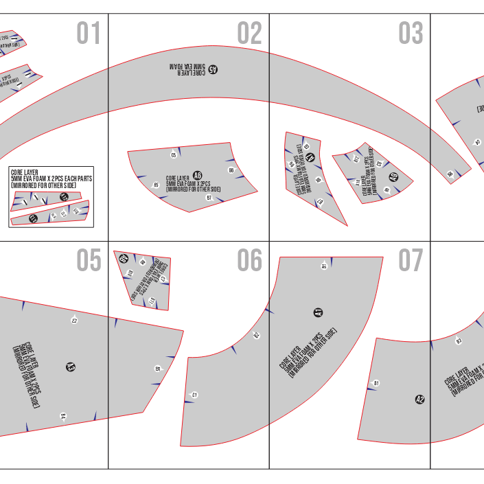 Magical Witch Hat Basic Pattern Template – EVA Foam Pattern for Cosplay & DIY Builds