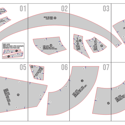 Magical Witch Hat Basic Pattern Template – EVA Foam Pattern for Cosplay & DIY Builds