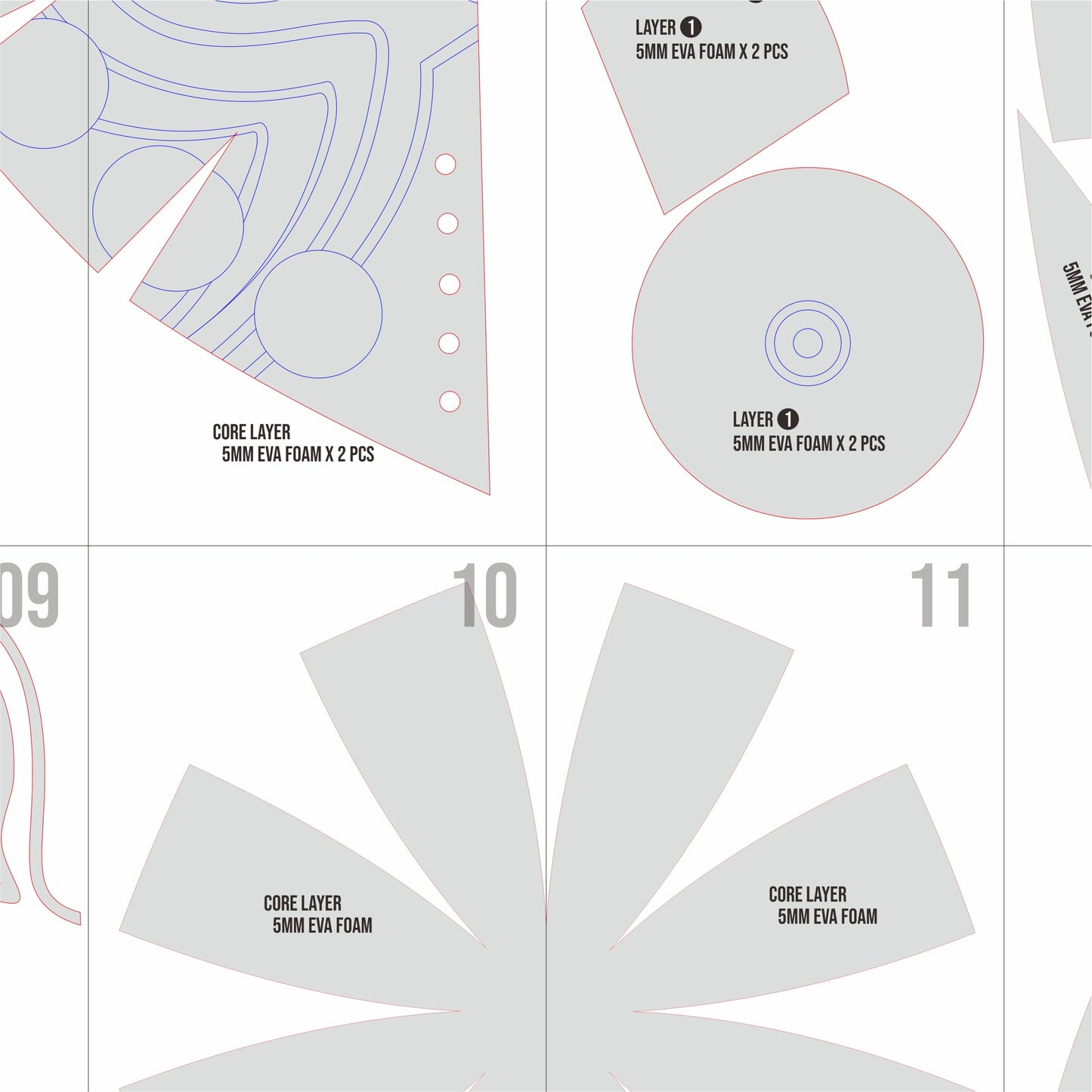 Majora Mask and Helmet Prop Pattern Template – EVA Foam Pattern for Cosplay & DIY Builds Inspired by The Legend of Zelda
