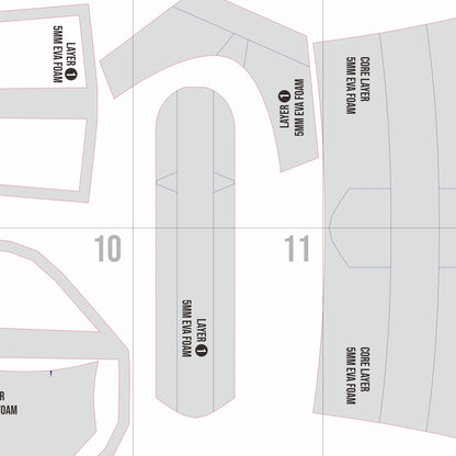 Mandalorian Beskar Armor Prop Pattern Template – EVA Foam Pattern for Cosplay and DIY Builds Inspired by Star Wars: The Mandalorian