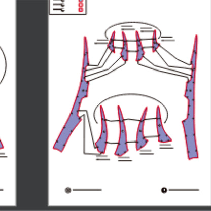 Marsh Deer Horn Basic Pattern Template – EVA Foam Pattern for Cosplay & DIY Builds