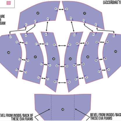 Master Knight Shoulder Armor Basic Pattern Template – EVA Foam Pattern for Cosplay & DIY Builds