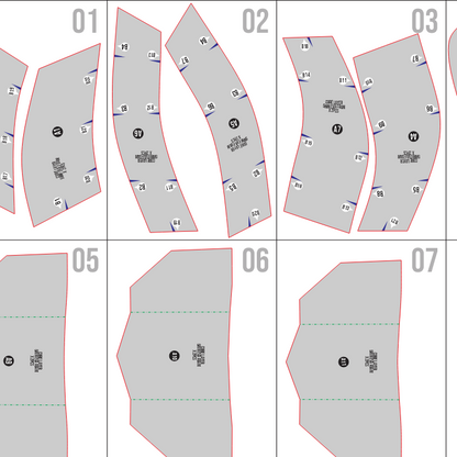 Master Knight Shoulder Armor Basic Pattern Template – EVA Foam Pattern for Cosplay & DIY Builds