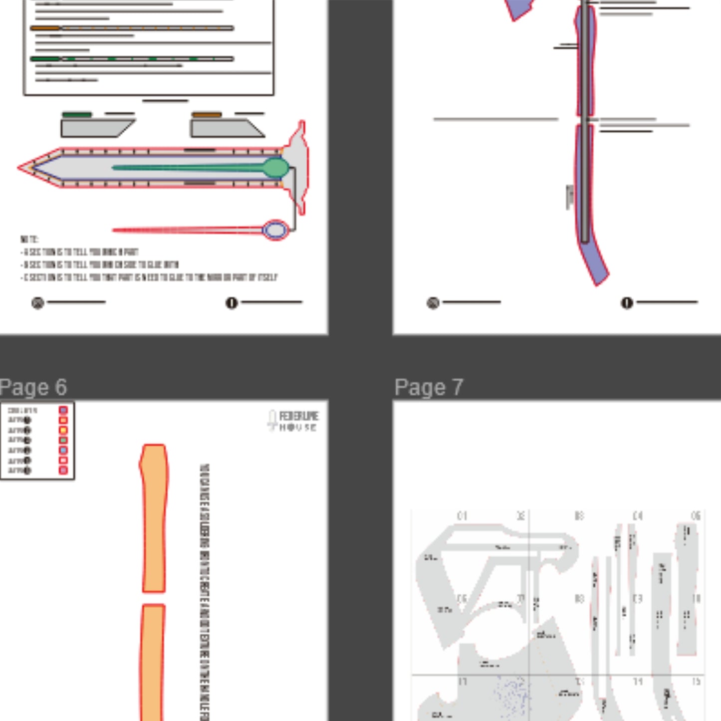 Mei Axe Prop Pattern Template – EVA Foam Pattern for Cosplay & DIY Builds Inspired by Jujutsu Kaisen
