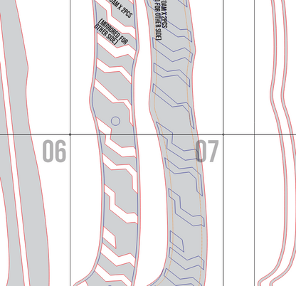 Mortal Edge Axe Prop Pattern Template – EVA Foam Pattern for Cosplay and DIY Builds Inspired by Resident Evil Requiem Game