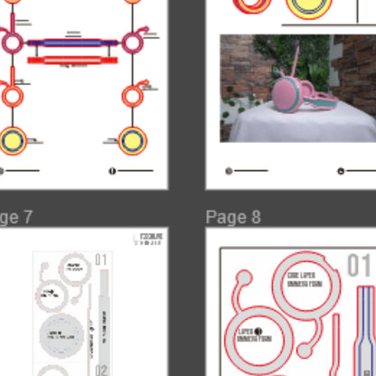 Nami Egghead Headphone Prop Pattern Template – EVA Foam Pattern for Cosplay and DIY Builds Inspired by One Piece