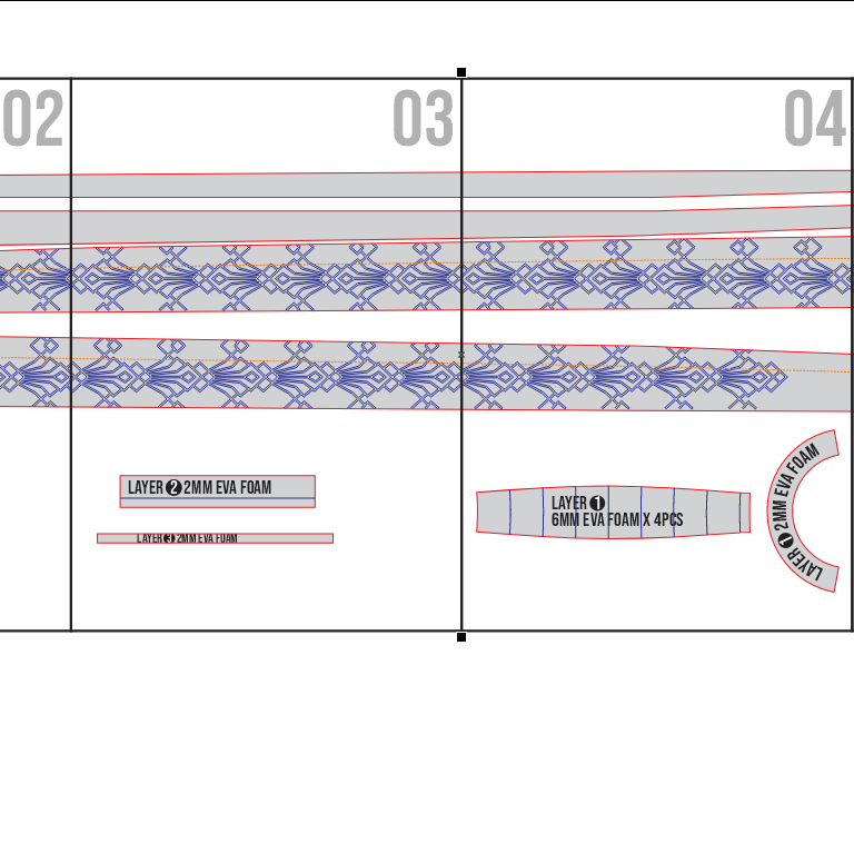 Noahram – Gustave & Verso Sword Prop Pattern Template – EVA Foam Pattern for Cosplay & DIY Builds Inspired by Clair Obscur: Expedition 33