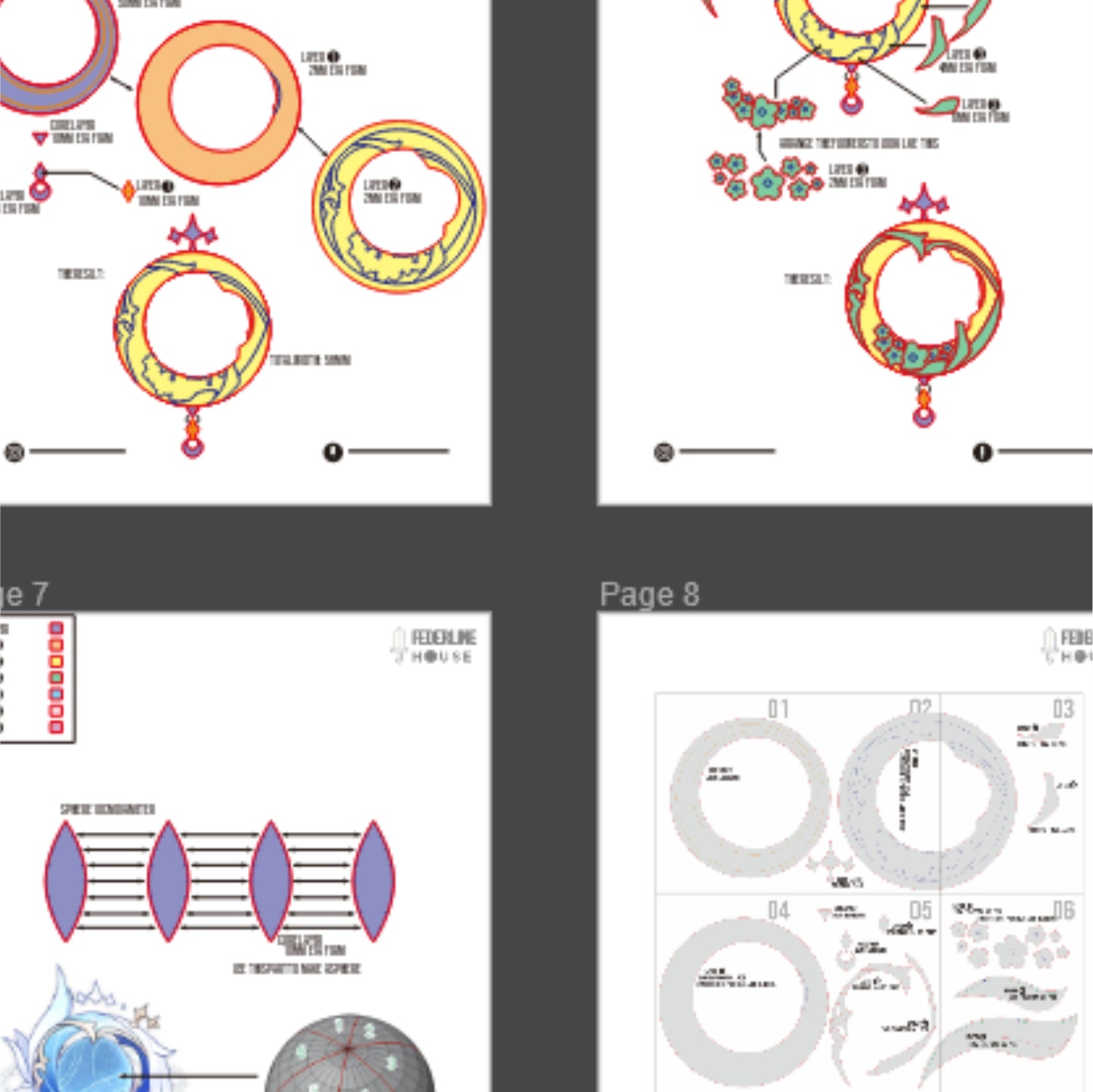 Nocturne’s Curtain Call Prop Pattern Template – EVA Foam Cosplay PDF Inspired by Genshin Impact