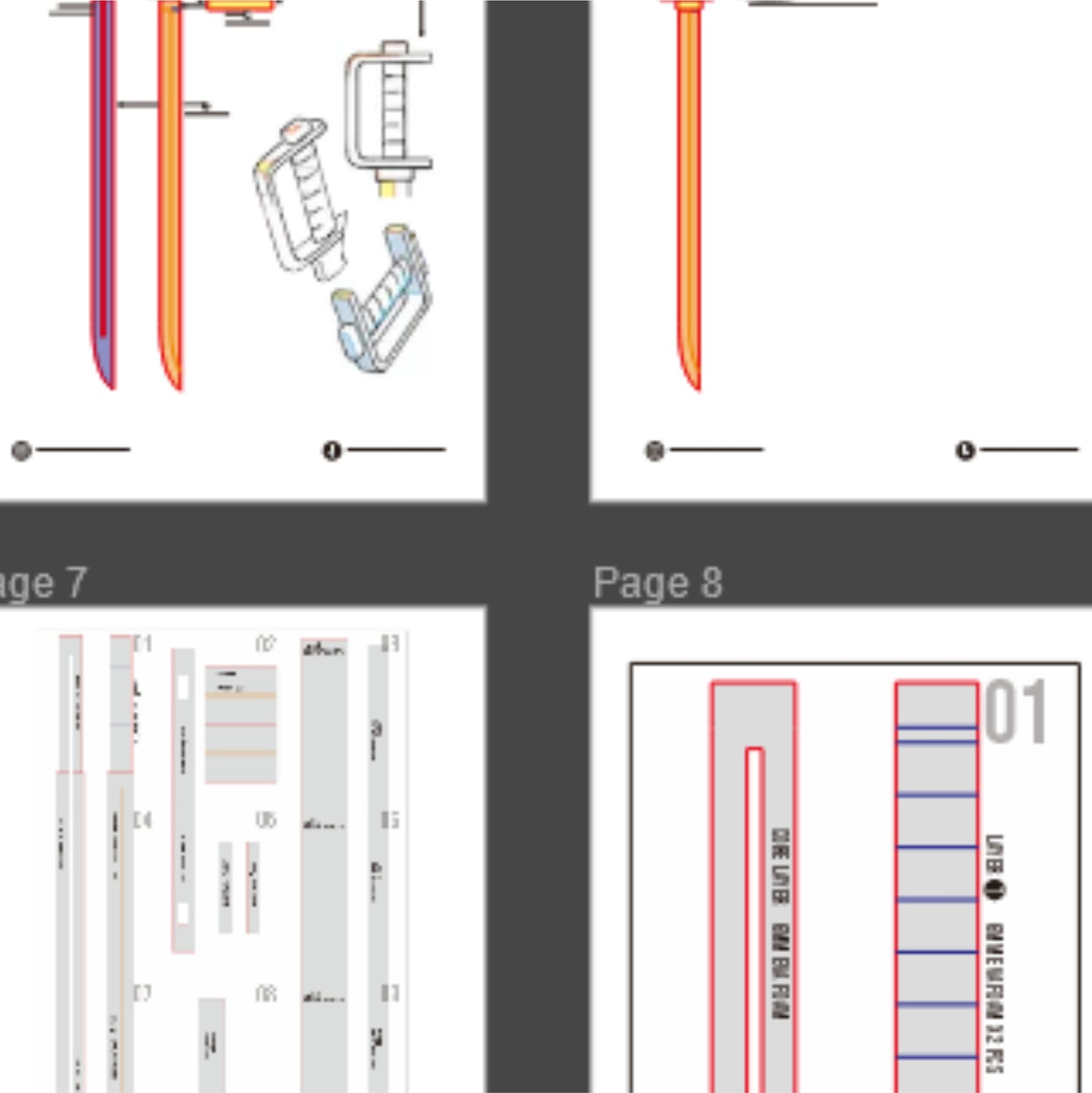 Norgalle Senridge Weapon Prop Pattern Template – EVA Foam Pattern for Cosplay and DIY Builds Inspired by Sentenced To Be Hero Anime