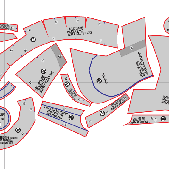 Optimus Prime Helmet Base Pattern Template – EVA Foam Pattern for Cosplay & DIY Builds