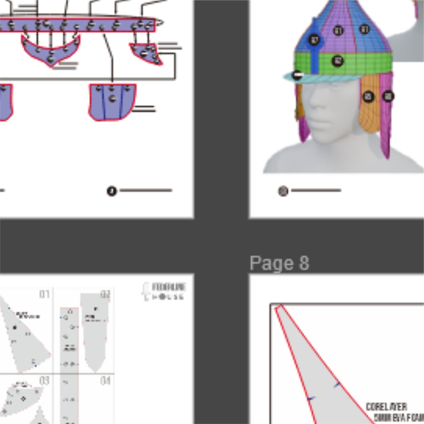 Ottoman Soldier Turban Helmet Prop Pattern Template – Basic Pattern EVA Foam for Cosplay and DIY Builds