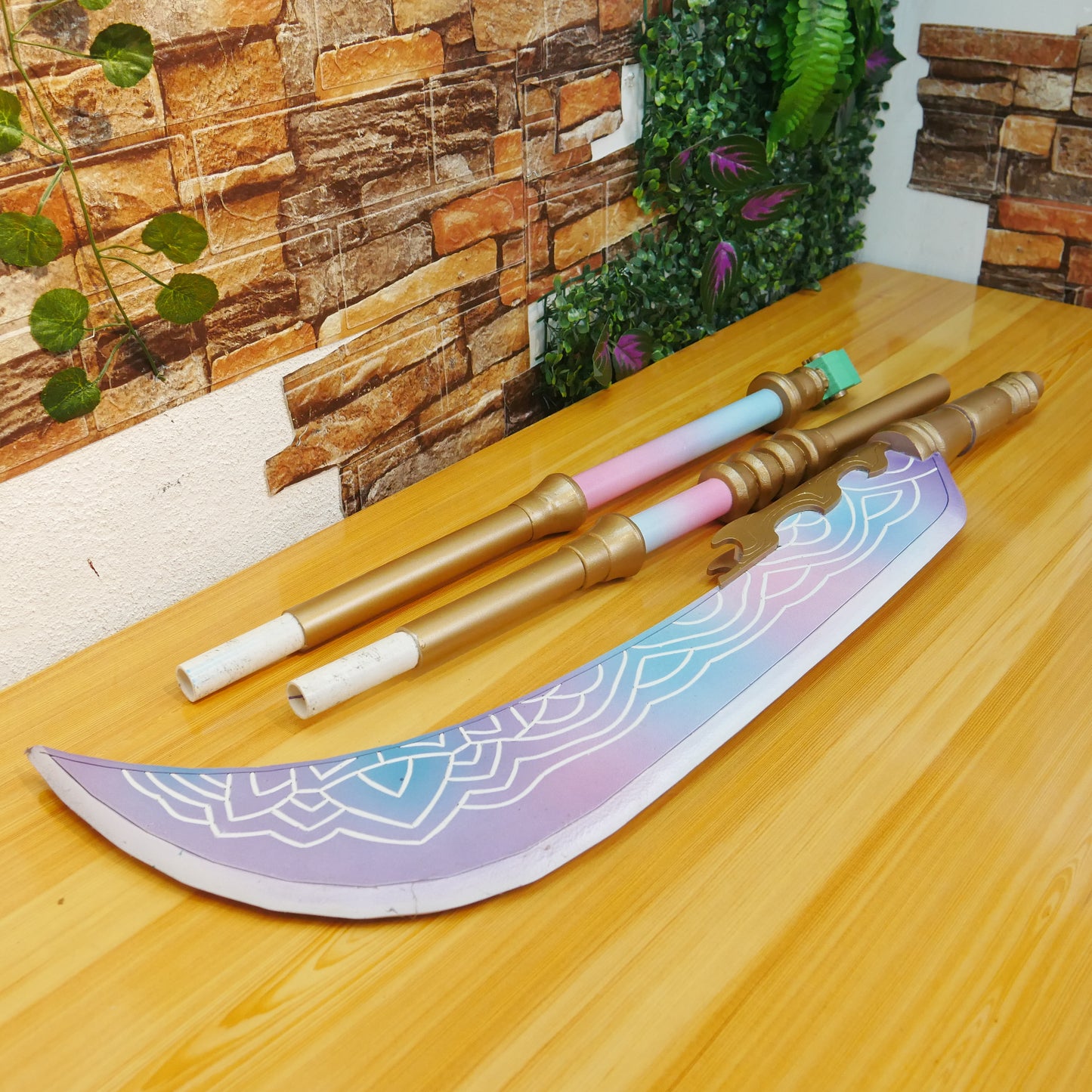 Prop Pattern: Mira Polearm from Kpop Demons Hunter Cosplay Template Blueprint PDF