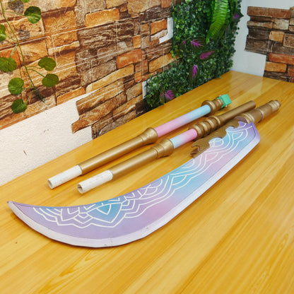Prop Pattern: Mira Polearm from Kpop Demons Hunter Cosplay Template Blueprint PDF