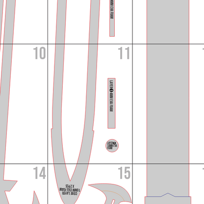 Patausche Kivia Weapon Prop Pattern Template – EVA Foam Pattern for Cosplay and DIY Builds Inspired by Sentenced to Be a Hero