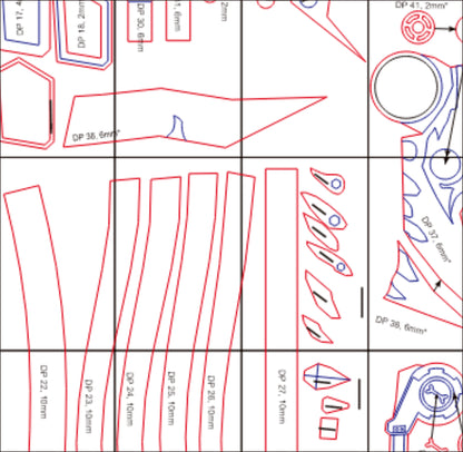 Pattern + Video on YouTube: Jinx Cosplay Fishbones Rocket Launcher from Arcane League of Legends Cosplay Template Blueprint PDF