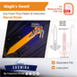 Pattern + Video on Youtube : Magik Sword from Marvel Rivals Cosplay Template Blueprint PDF