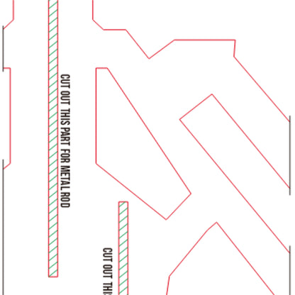 Pattern + Video on Youtube : Magik Sword from Marvel Rivals Cosplay Template Blueprint PDF 2