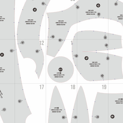 Pikachu Mascot Helmet Prop Pattern Template – EVA Foam Pattern for Cosplay and DIY Builds Inspired by Pokémon