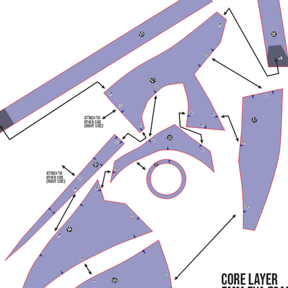Plague Doctor Mask Prop Pattern Template – EVA Foam Basic Pattern for Cosplay & DIY Builds