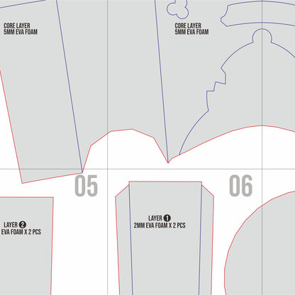 Pompom Hat Prop Pattern Template – EVA Foam Pattern for Cosplay & DIY Builds Inspired by Honkai: Star Rail