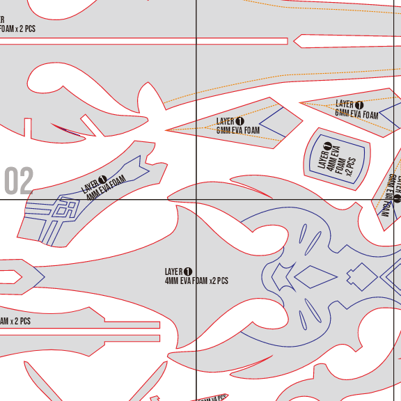Primordial Jade Spear Prop Pattern Template – EVA Foam Pattern for Cosplay & DIY Builds Inspired by Genshin Impact